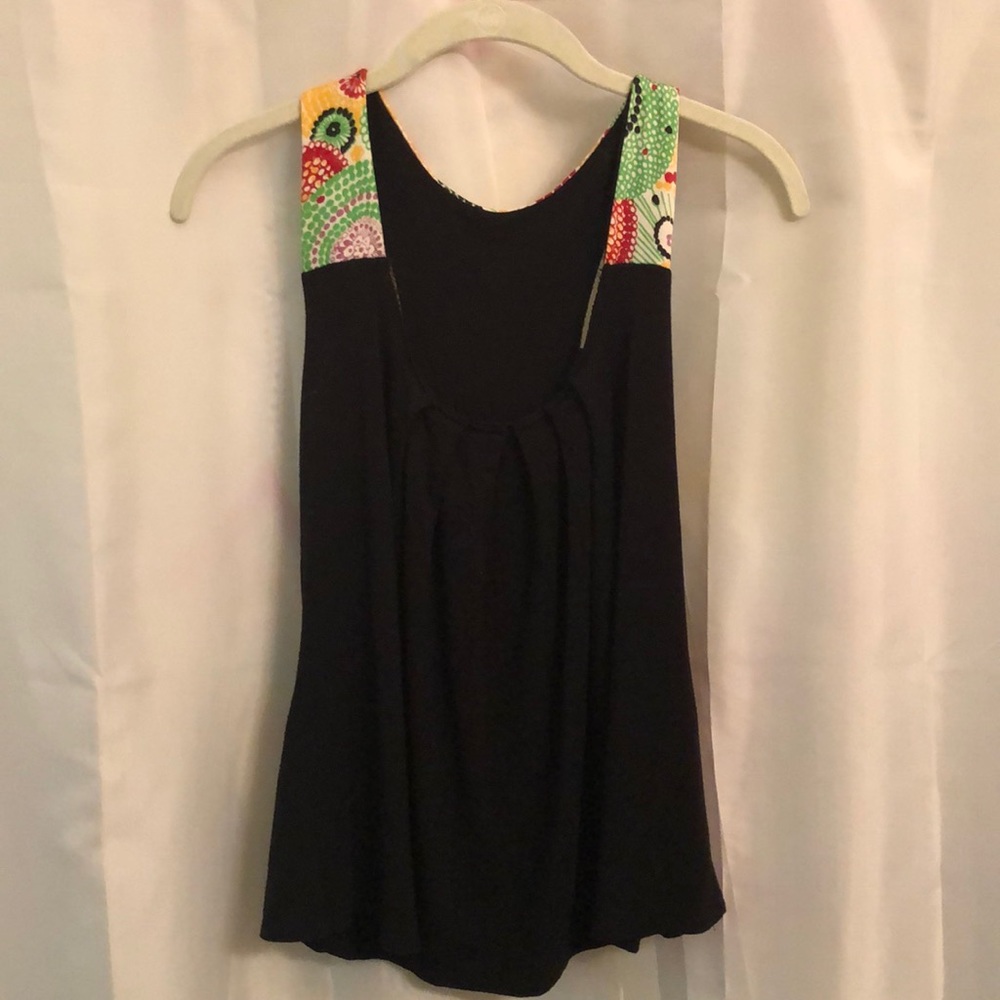 Black Diane Medak Racerback Tank